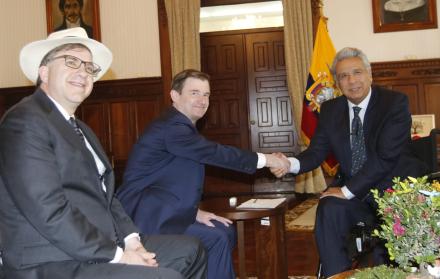 El presidente de la República, Lenín Moreno, se reunió con el viceministro de Estado para Asuntos Políticos de Estados Unidos, David Hale.