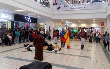Con este acto, el Instituto  buscaba concienciar al ciudadano de que lo que hoy es Ecuador.
