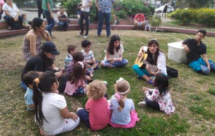 Esta fue la primera concentración de los vecinos en defensa del parque.
