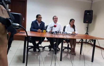 Virgilio Hernández (i) y Paola Pabón (d), en agosto de 2017.
