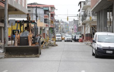Trabajos en las calles centrales de la ciudad.
