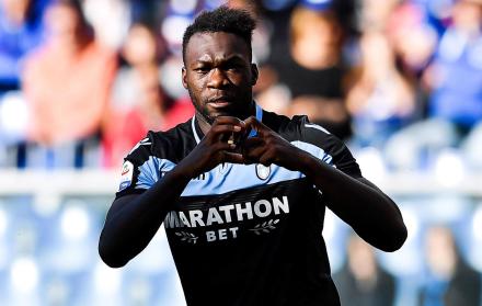 Felipe Caicedo, delantero ecuatoriano de la Lazio de Italia.
