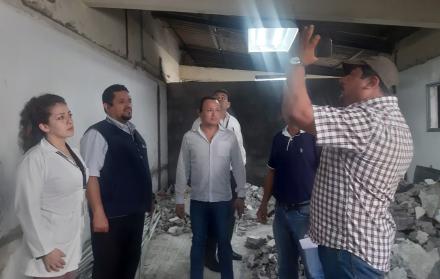Hace un mes, se inició la reconstrucción de la Unidad de Salud Mental en el hospital León Becerra de Milagro.