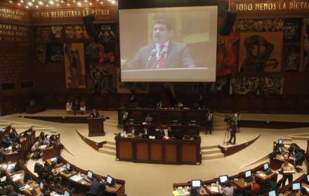 Intervención de Tuárez en el pleno de la Asamblea.