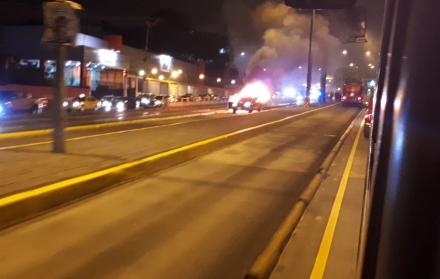 No se observaron personas heridas por las llamas. 