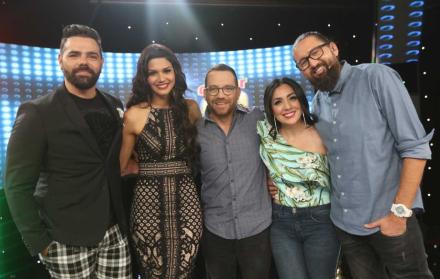 Ronald, Bibi, Juan Fernando, Pamela y Jalal conforman el equipo de ‘Quiero cantar contigo’.