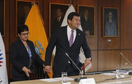 César Litardo, titular del Legislativo, confirmó que ya está listo el proyecto de enmienda constitucional.