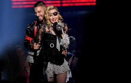Presentación de Maluma y Madonna.
