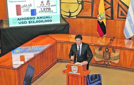 Presentación. El prefecto Morales presentó algunos detalles del informe sobre la situación de la institución.