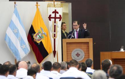 Encuentro. Francisco Barbosa, durante su exposición en el foro.