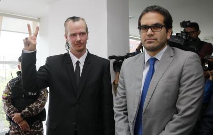 Referencial. Audiencia de apelación en el caso de Ola Bini en la Corte Provincial de Pichincha.