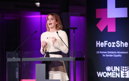 Emma es embajadora de buena voluntad de la ONU.