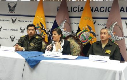 La ministra de Gobierno María Paula Romo.
