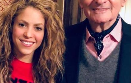 La cantante junto al exjefe de Estado, quien falleció a los 81 años.