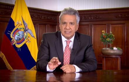 El presidente Lenín Moreno se dirigió al país este 9 de enero. 