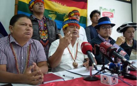 Declaraciones de líderes indígenas a los medios de comunicación.
