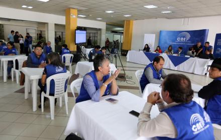 Junta Provincial Electoral de Los Río reinstaló la sesión de escrutinios.