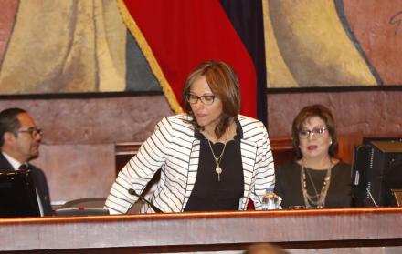 Elizabeth Cabezas, presidenta de la Asamblea Nacional.