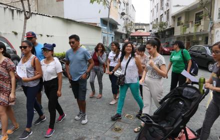 El Día del Peatón se realizó en las calles Panamá y Loja de la ciudad de Guayaquil.