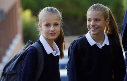 Las hermanas, Leonor y Sofía son muy unidas.
