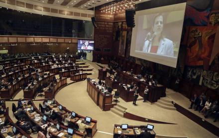 Quito. María Paula Romo, la ministra del Interior que ha estado varias veces en la Asamblea, anunció un candidato para presidir el Legislativo.