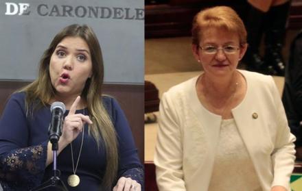 La exvicepresidenta, María Alejandra Vicuña, y la exasambleísta Norma Vallejo son acusadas de cobros irregulares.