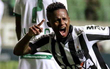 El ecuatoriano Juan Cazares juega en el Atlético Mineiro de Belo Horizonte.