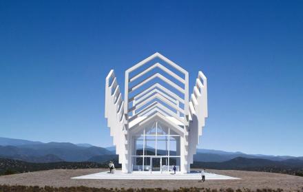 La estructura fue diseñada por el artista estadounidense Michael Jantzen.