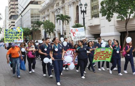 Inicio de la marcha. El punto de encuentro fue el Parque Centenario.