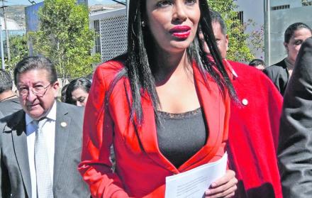 Proceso. La asambleísta de CREO, Jeannine Cruz, denunció al CPCCS.