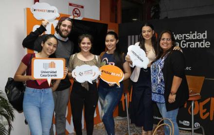 Referencial. Estudiantes de la UCG organizaron evento sobre comunicación digital en 2018.