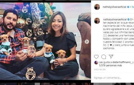 Nathaly Silvana, la hija mayor del cantante será madre, así lo anunció en sus redes sociales. 