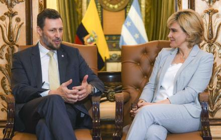 Arnaud en una visita que realizó en agosto a Guayaquil.