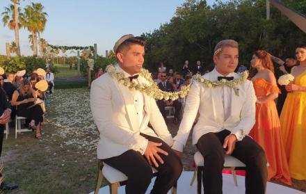 La pareja lleva ocho años junta.