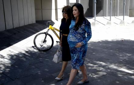 Versión. Pamela Aguirre respondió al segundo llamado de Fiscalía que se hizo bajo prevenciones de ley.