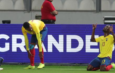 Ecuador en el partido frente a Perú, el pasado 15 de noviembre de 2018. 