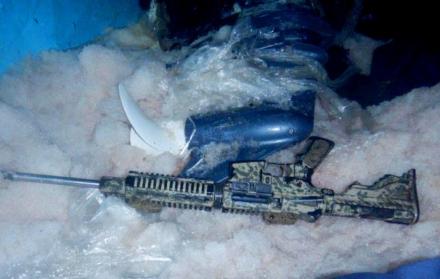 Armas incautadas.