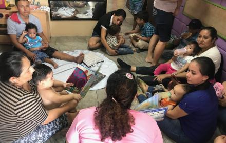 Los niños deben estar acompañados de sus padres para realizar las actividades. 