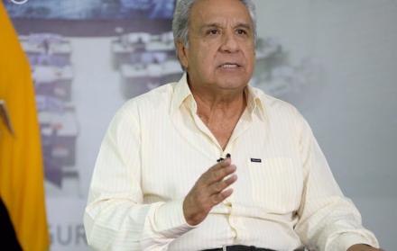 El presidente Lenín Moreno habló sobre actos de vandalismo en Quito.
