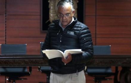 Diligencia. Alexis Mera durante una audiencia en la Corte Nacional.