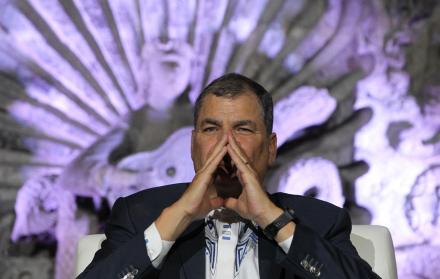 Referencial. Expresidente de Ecuador, Rafael Correa Delgado.