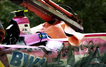 Impactantes fotografías muestran el daño al vehículo que conducía Hubert.