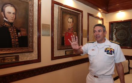 Jarrín asumió el máximo cargo en la Marina Nacional el 5 de diciembre de 2018, casi ocho meses después de que se firmara el contrato del dragado del río Guayas. (Archivo)