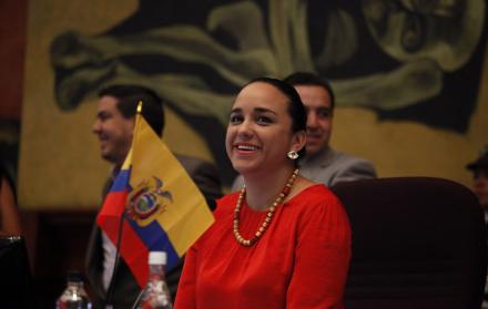 Gabriela Rivadeneira se refugió en la embajada de México, país que otorgó asilo político a Ricardo Patiño, en días pasados.
