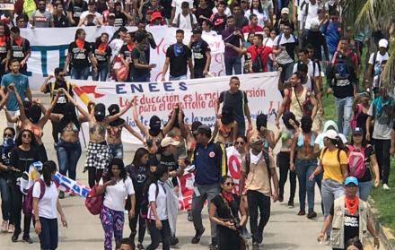 Manifestaciones en las calles de Colombia.