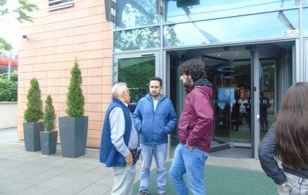 Patricio Torres, viajó desde España para ver a la selección.