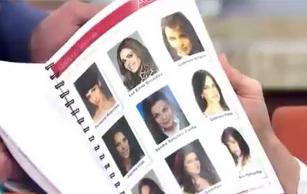 El supuesto catálogo de prostitución de Televisa-México.