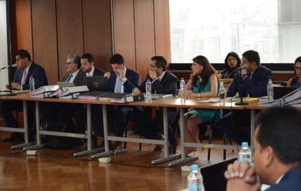 La diligencia se instaló en la Corte Nacional de Justicia. Entre los sospechosos por este caso están Jorge Glas, Carlos Pareja y Wilson Pástor.