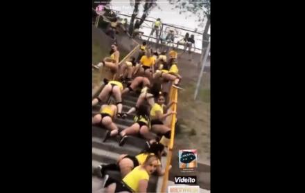 El nombre del grupo de baile argentino es “Botty Fre$h”.