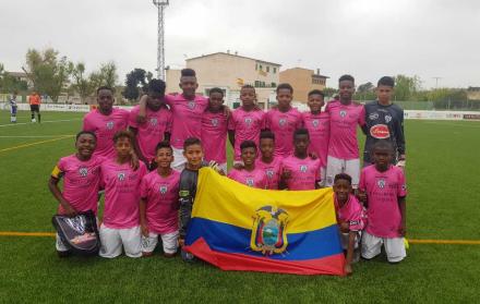 Jugadores sub-13 de Independiente del Valle.